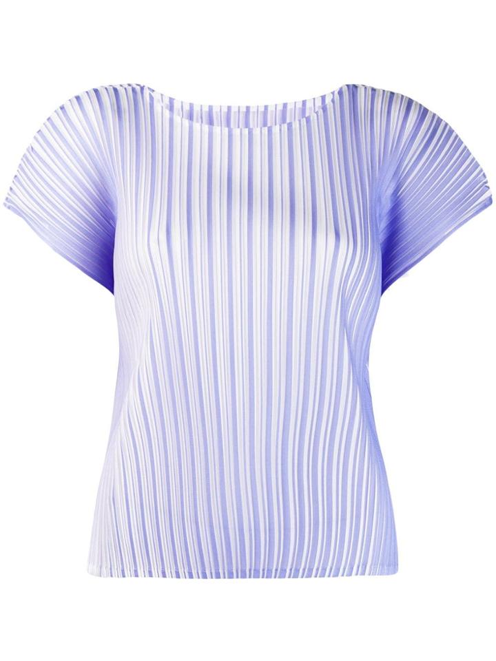 Pleats Please By Issey Miyake Pleated T-shirt - Purple