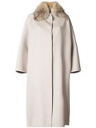 Ava Adore Fur Collar Coat - Grey