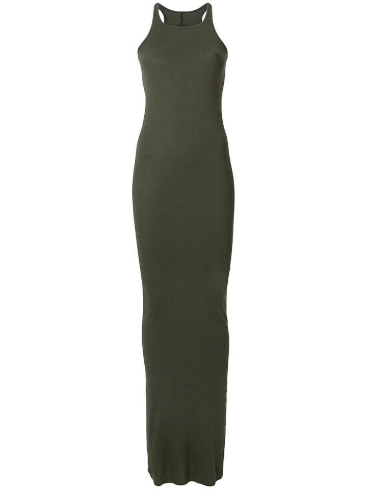 Rick Owens Drkshdw Rib Tank Maxi Dress - Green