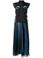Maison Margiela Layered Long Dress - Blue