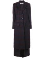 Aalto Long Buttoned Coat - Blue