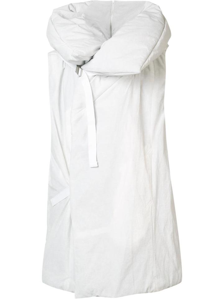 Nil0s Oversized Hooded Gilet - White