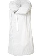 Nil0s Oversized Hooded Gilet - White