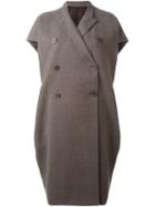 Rick Owens Cocoon Coat, Women's, Size: 44, Brown, Cotton/cupro/virgin Wool