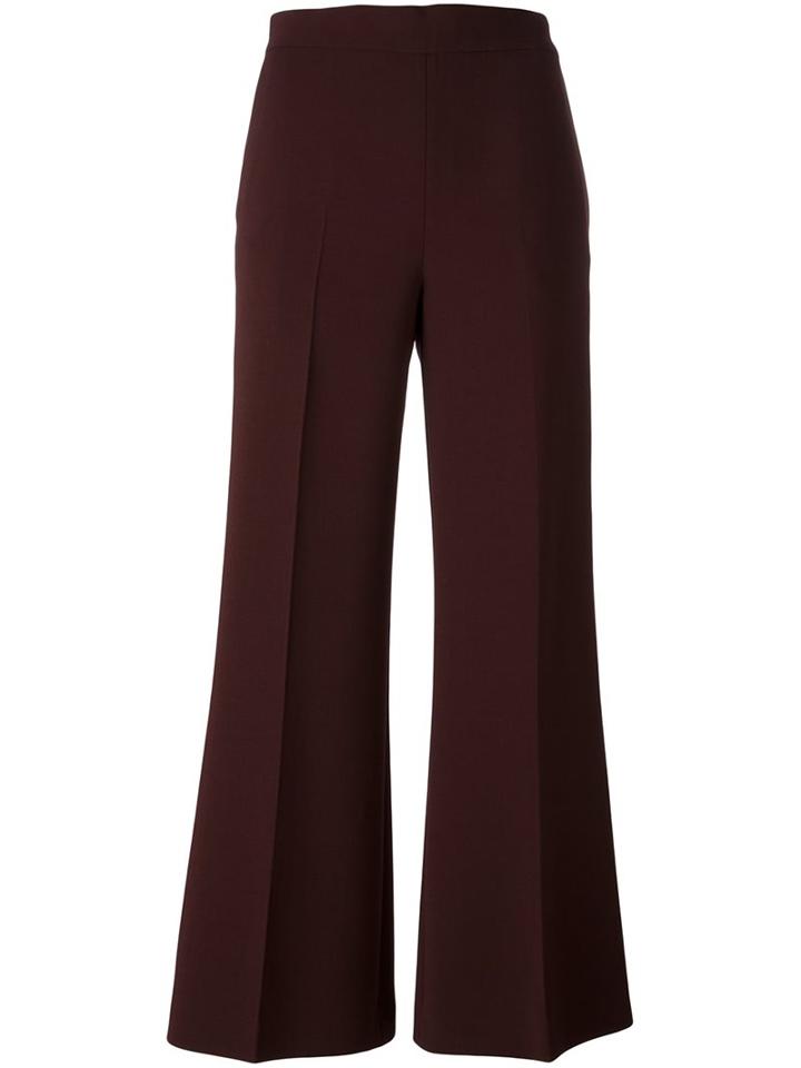 Fendi Cropped Trousers, Women's, Size: 40, Pink/purple, Spandex/elastane/wool