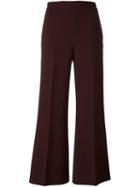 Fendi Cropped Trousers, Women's, Size: 40, Pink/purple, Spandex/elastane/wool