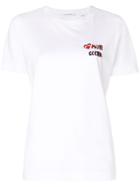 Chinti & Parker Mon Coeur Embroidered T-shirt - White