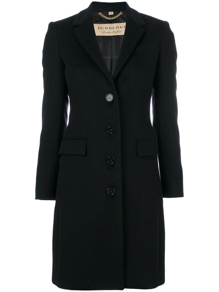 Burberry - Sidlesham Coat - Women - Acetate/viscose/cashmere/wool - 8, Black, Acetate/viscose/cashmere/wool