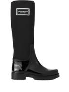 Emporio Armani Side Logo Boots - Black