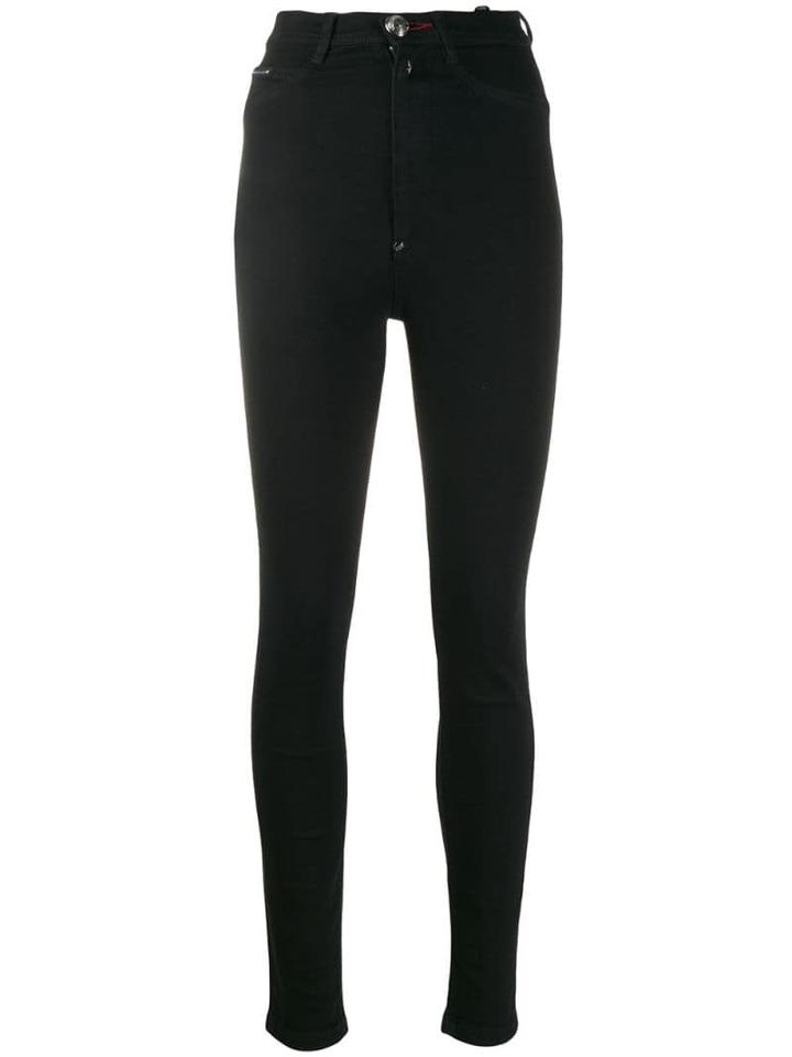 Philipp Plein High Waist Jeggins - Black