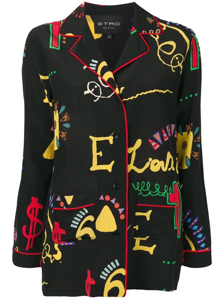 Etro Giacca Dimensions Shirt - Black