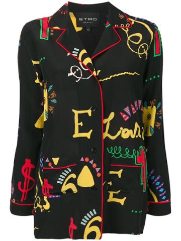 Etro Giacca Dimensions Shirt - Black