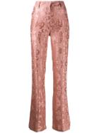 Ann Demeulemeester Brocade Embroidery Trousers - Pink