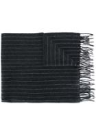 Polo Ralph Lauren Striped Knit Scarf, Men's, Grey, Cashmere/wool