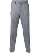 Cityshop Tailored Checked Trousers, Men's, Size: Medium, Brown, Acrylic/nylon/polyester/rabbit Felt