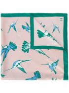 Carolina Herrera Bird Print Scarf - Nude & Neutrals