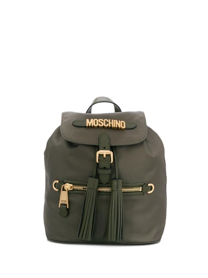 Moschino Logo Backpack - Green