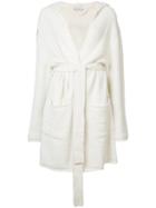 Beau Souci - Belted Sleeve Detail Cardi-coat - Women - Cashmere - M/l, White, Cashmere