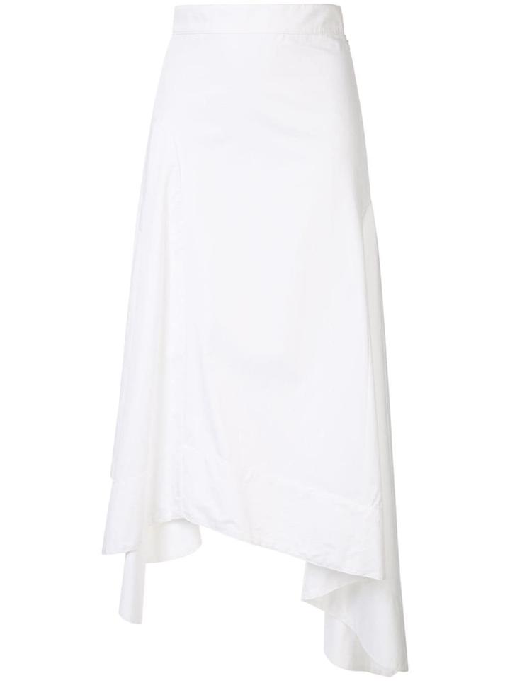 Walk Of Shame Asymmetric Skirt - White