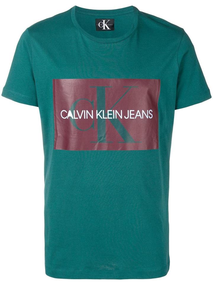 Calvin Klein Jeans Blocked Logo T-shirt - Green