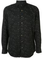 Lardini Floral Pattern Shirt - Black