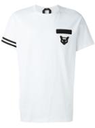 No21 Chest Patch T-shirt, Men's, Size: Medium, White, Cotton