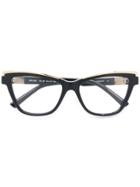 Cazal Cat Eye Glasses - Black