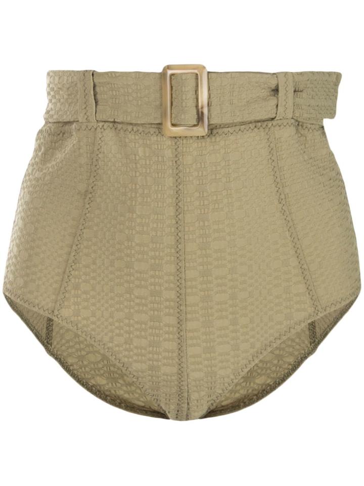 Lisa Marie Fernandez Belted Two-piece Bikini - Green