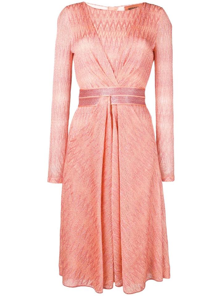 Missoni Textured Zigzag Dress - Orange