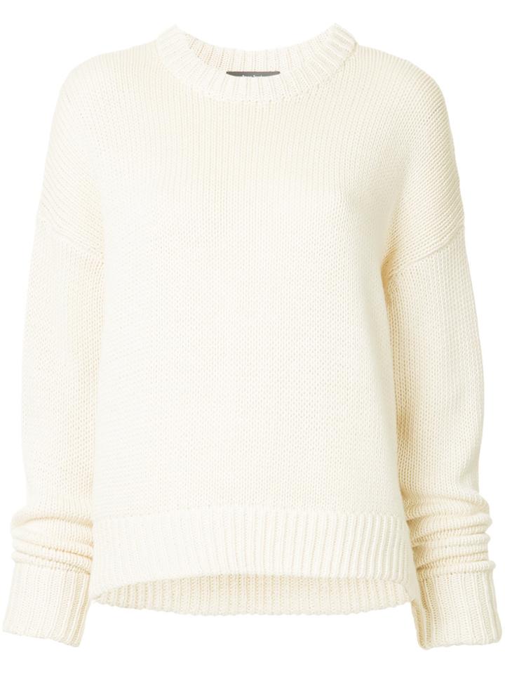 Jac+ Jack Loden Sweater - White