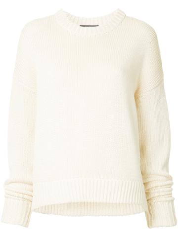 Jac+ Jack Loden Sweater - White