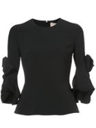 Roksanda Blouse With Bow Embellished Sleeves - Black