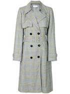 Christian Wijnants Checked Belted Trench - Grey