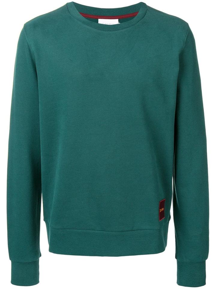 Ck Calvin Klein Logo Badge Sweater - Green