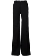 Roberto Cavalli Tailored Flared Trousers, Women's, Size: 44, Black, Virgin Wool/spandex/elastane/viscose/cotton