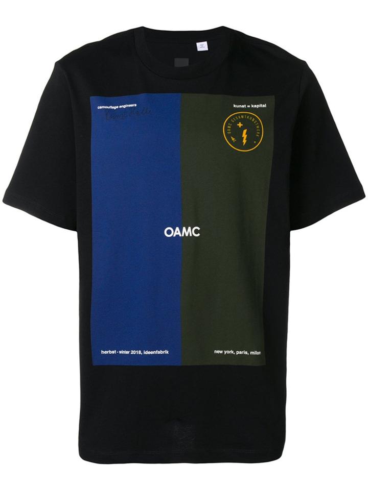 Oamc Graphic-print T-shirt - Black
