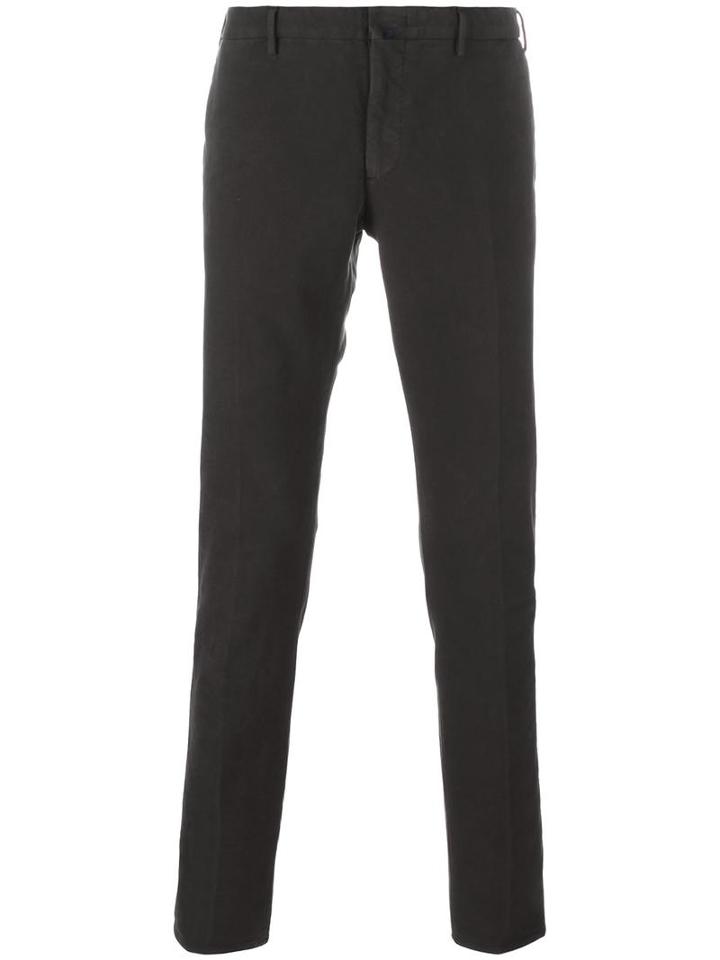 Incotex Skinny Trousers, Men's, Size: 54, Grey, Cotton/spandex/elastane