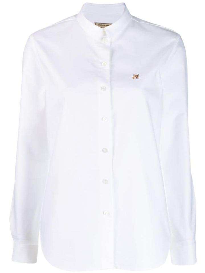 Maison Kitsuné Fox Head Patch Shirt - White