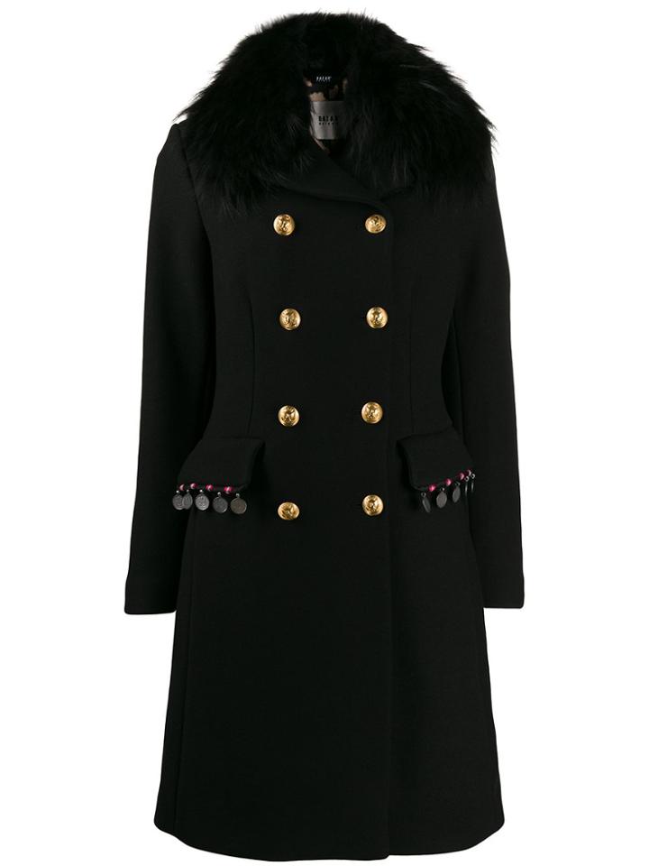 Bazar Deluxe Double Breasted Coat - Black