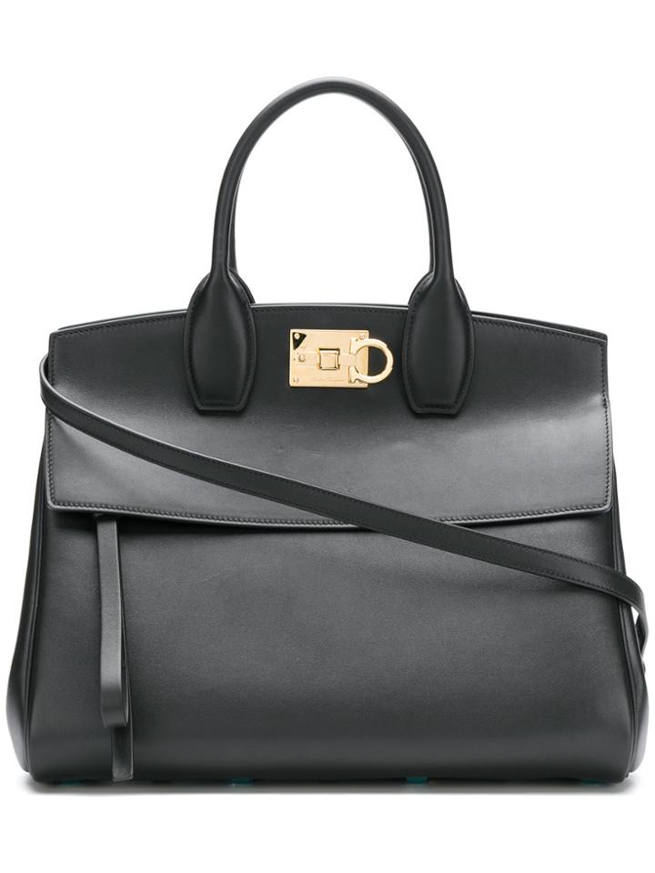Salvatore Ferragamo Ferragamo Studio Tote - Black