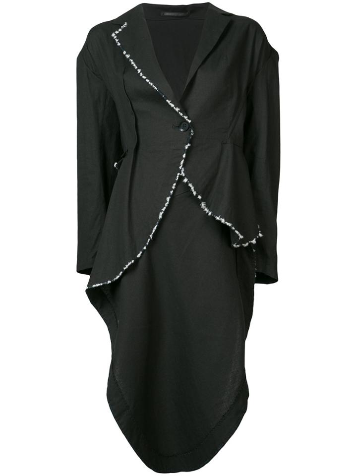 Yohji Yamamoto Asymmetric Blazer - Black