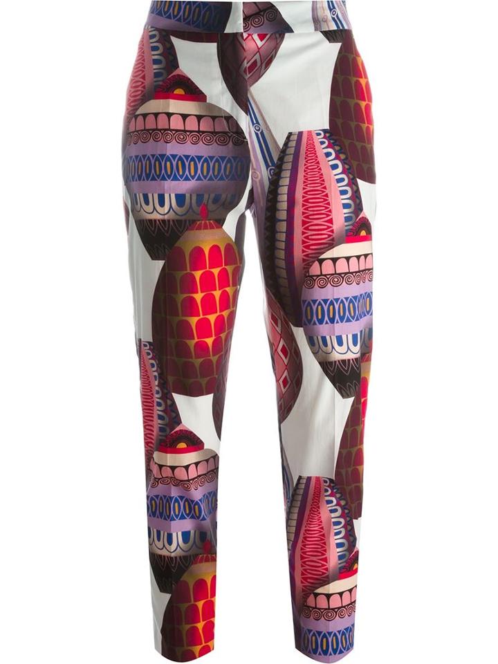 Msgm Balloon Print Cropped Trousers
