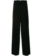 Dsquared2 Wide Leg Pleated Trousers - Black