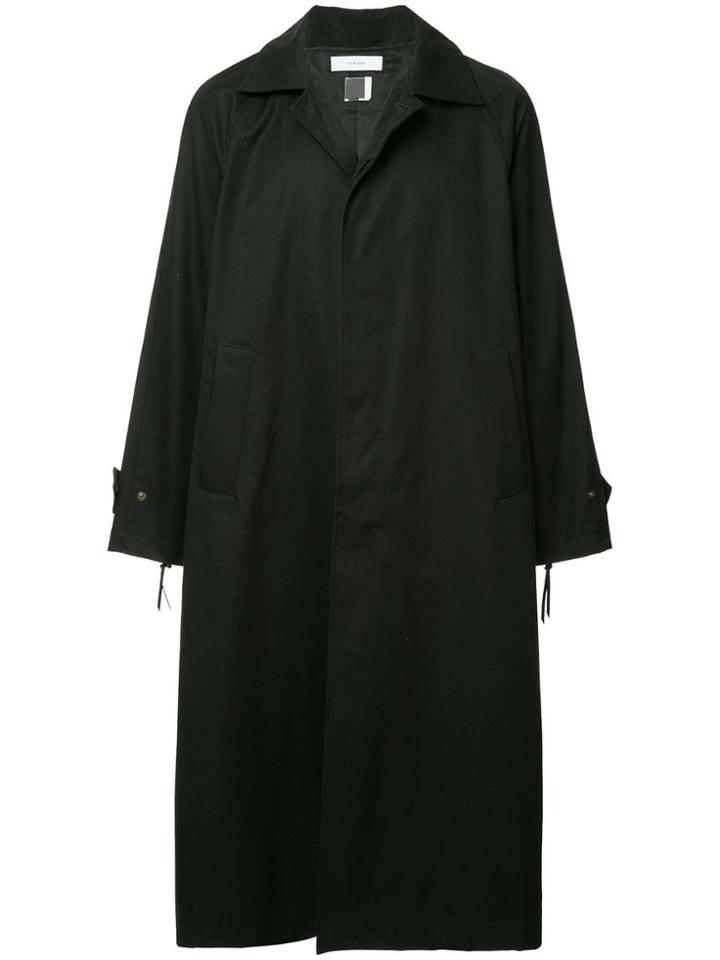 Facetasm Oversized Single Breasted Coat - Black