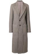 Joseph Houndstooth Single Breasted Coat - Nude & Neutrals