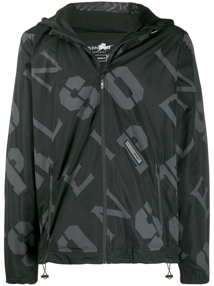 Plein Sport Logo Lightweight Jacket - Black