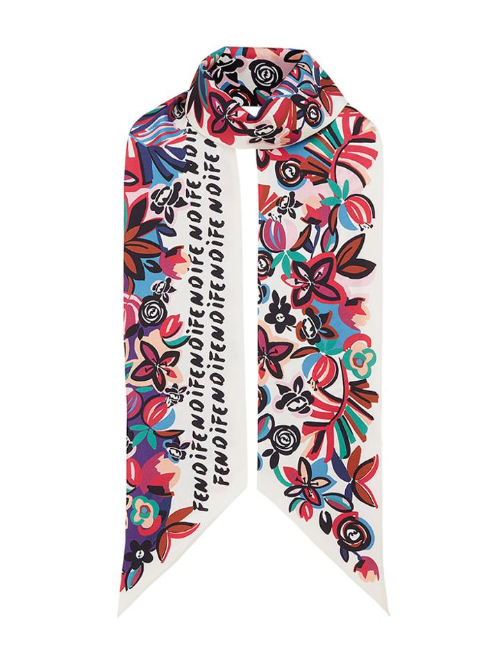 Fendi Flowers Maxi Wrappy Scarf - Multicolour