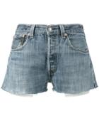 Re/done Levi's Denim Short Shorts - Blue