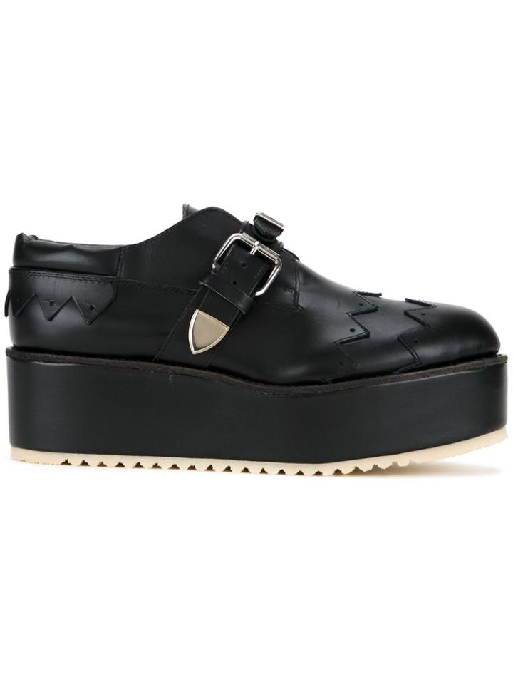Julien David Buckled Loafers - Black