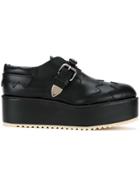 Julien David Buckled Loafers - Black